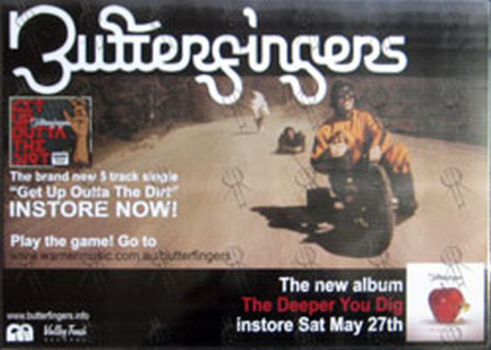 BUTTERFINGERS - 'The Deeper You Dig' Album Promo Display - 1