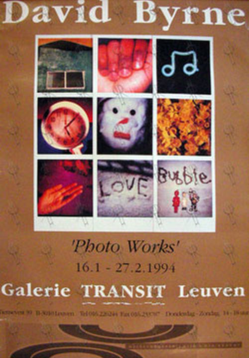 BYRNE-- DAVID - 'Photo Works' Promo Poster - 1