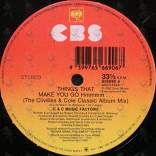 C & C MUSIC FACTORY - Things That Make You Go Hmmmm... - 3