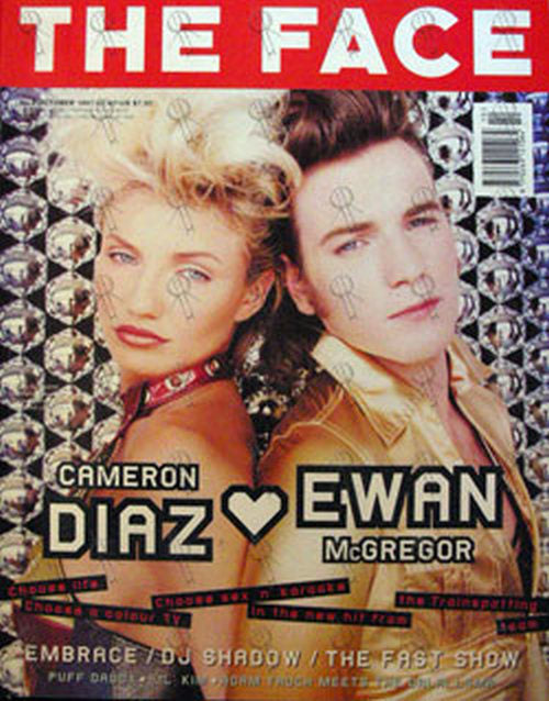 CAMERON DIAZ|EWAN MCGREGOR - 'The Face' - October 1997 - No. 9 - Cameron Diaz & Ewan McGregor On Front Cover - 1