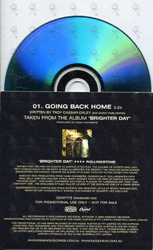 CASSAR-DALEY-- TROY - Going Back Home - 2