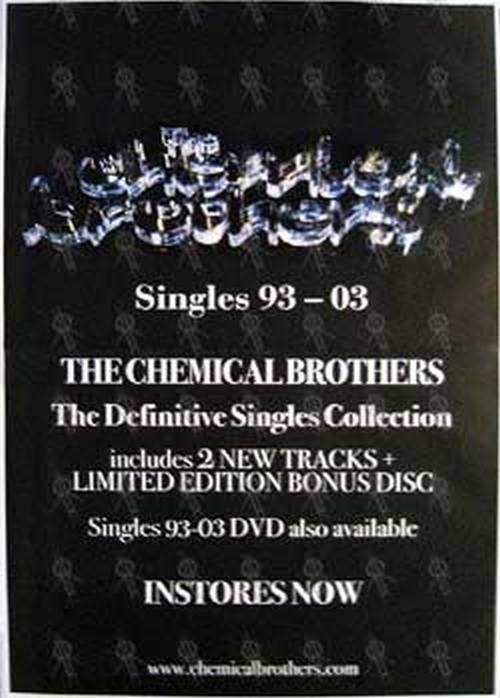 CHEMICAL BROTHERS-- THE - 'Singles 93 - 03' Album Poster - 1