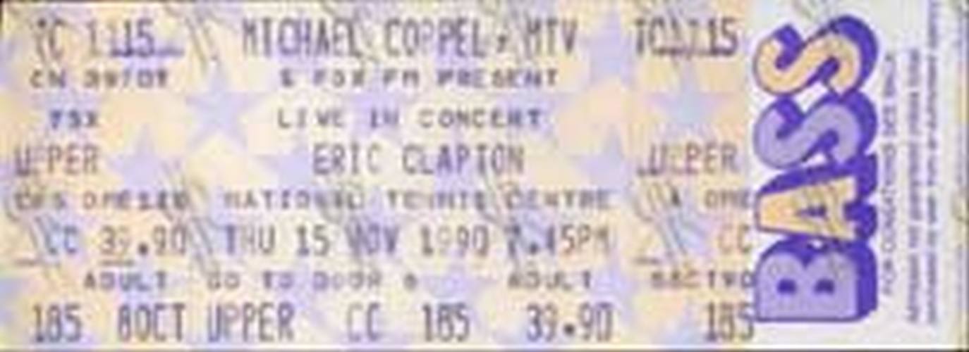 CLAPTON-- ERIC - National Tennis Centre
