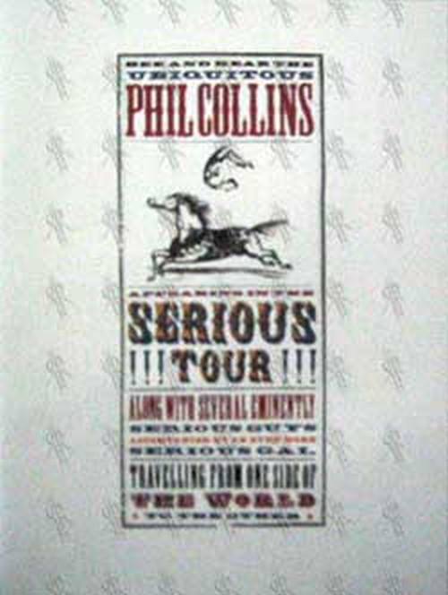 COLLINS-- PHIL - 'Serious' World Tour Program - 3