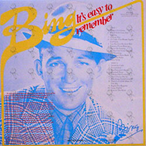 CROSBY-- BING - It's Easy To Remember - 2