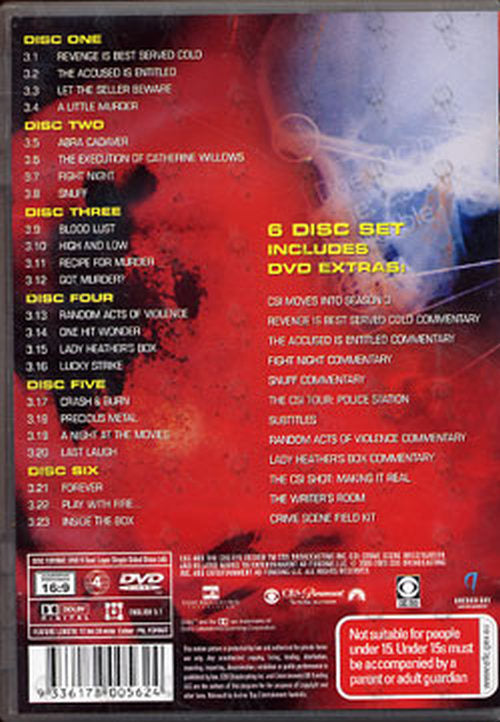 CSI: CRIME SCENE INVESTIGATION - Complete Season Three - 2