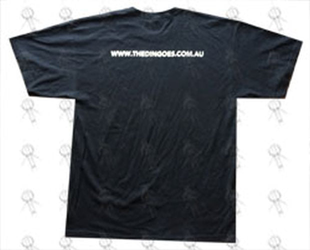 DINGOES-- THE - 'Tracks' 2010 Bird Design Oz Tour Black T-Shirt - 3