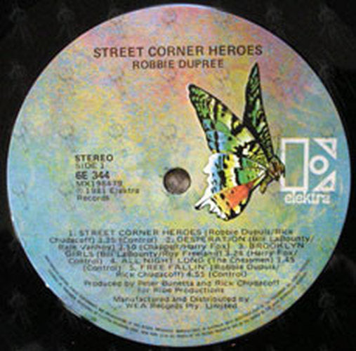 DUPREE-- ROBBIE - Street Corner Heroes - 3