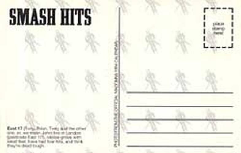 EAST 17 - 'Smash Hits' Post Card - 2