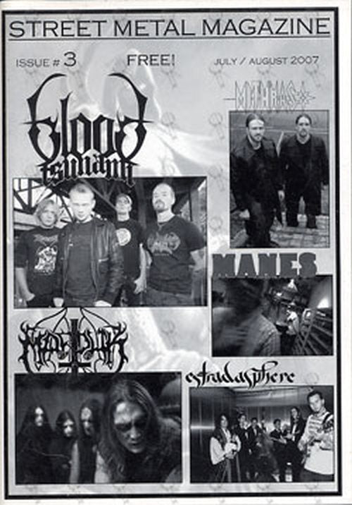 ESTRADASPHERE -- MARDUK -- BLOOD TSUNAMI -- MANES -- M - 'Street Metal Magazine' - Issue #3 - July/August 2007 - 1
