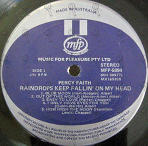 FAITH-- PERCY - Raindrops Keep Fallin' On My Head - 3