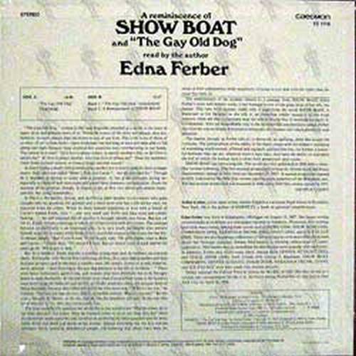 FERBER-- EDNA - A Reminiscence Of 'Show Boat' And 'The Gay Old Dog' - 2