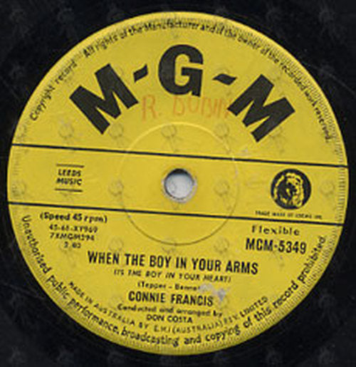 FRANCIS-- CONNIE - When The Boy In Your Arms / Baby's First Christmas - 2