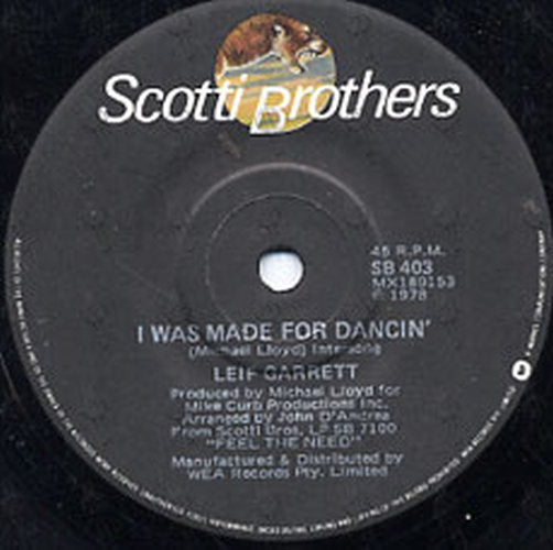 GARRETT-- LEIF - I Was Made For Dancin' - 2