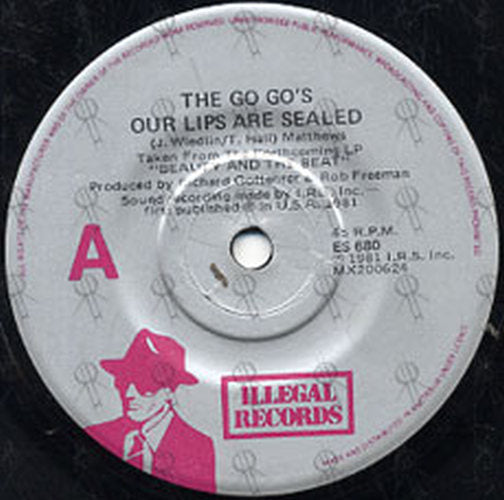 GO GO'S-- THE - Our Lips Are Sealed - 2