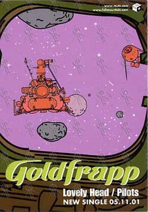 GOLDFRAPP - 'Lovely Head/Pilots' Postcard - 1