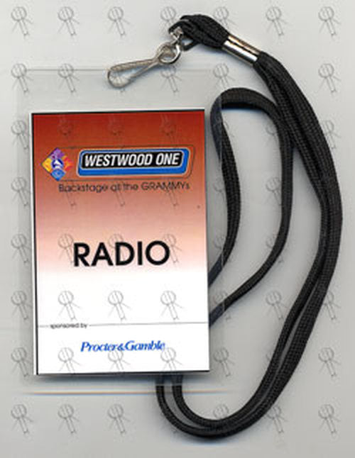 GRAMMY AWARDS - Westwood One Backstage Laminate Pass - 1