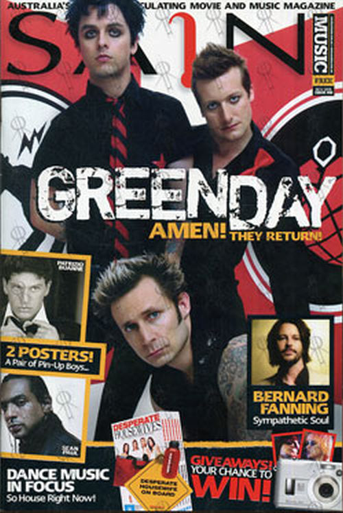 GREEN DAY - 'Sain' - November 2005 - Green Day On Cover - 1
