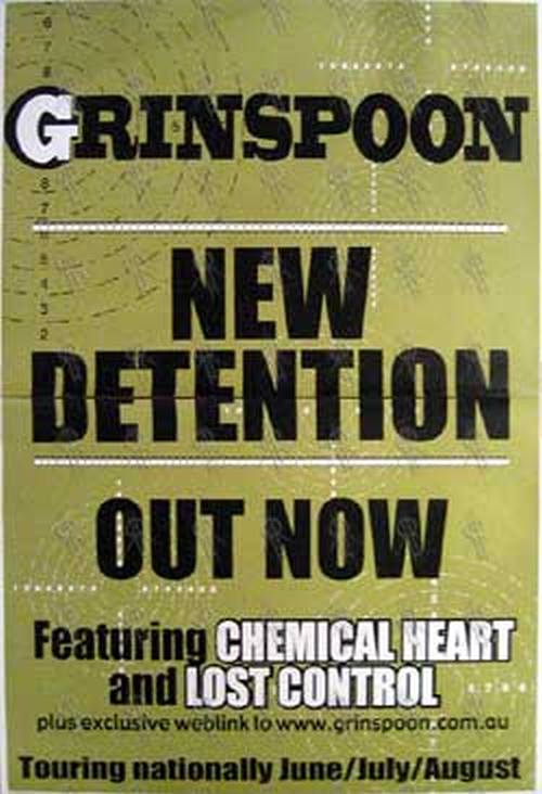 GRINSPOON - 'New Detention' Album Poster - 1