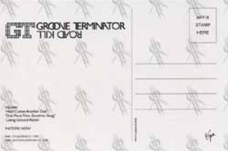 GROOVE TERMINATOR - 'Roadkill' Album Postcard - 2