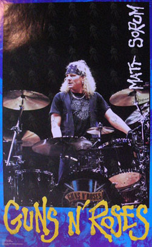 GUNS N ROSES - Early-90's 'Matt Sorum' Photo Poster - 1