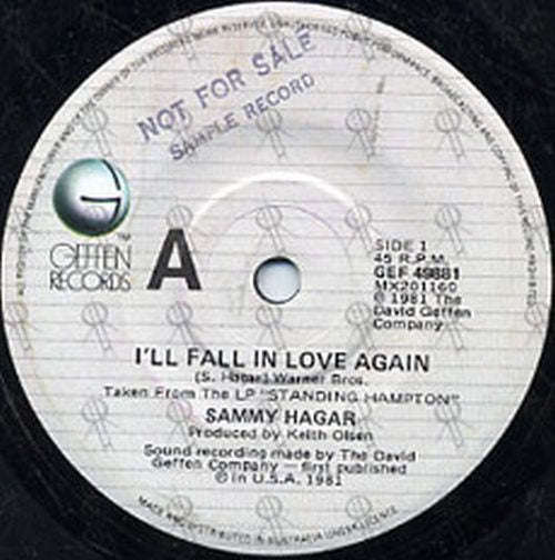 HAGAR-- SAMMY - I'll Fall In Love Again - 2