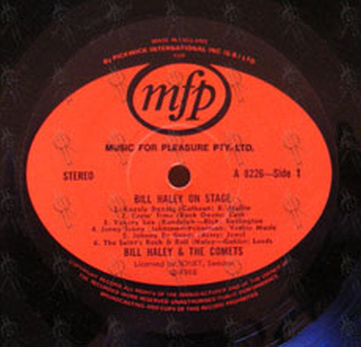 HALEY-- BILL & THE COMETS - Bill Haley On Stage - 3