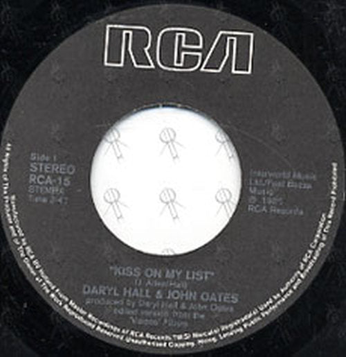 HALL & OATES - Kiss On My List - 2
