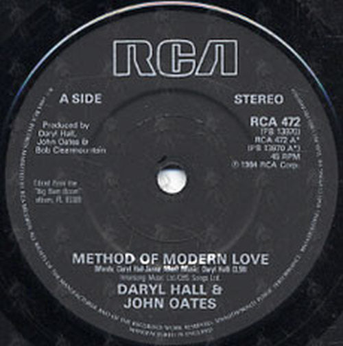 HALL & OATES - Method Of Modern Love - 3