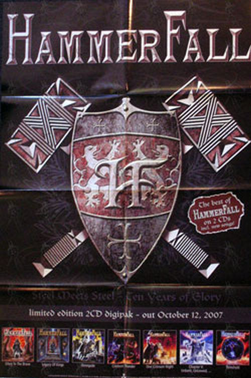 HAMMERFALL - 'The Best Of Hammerfall' Album Promo Poster - 1