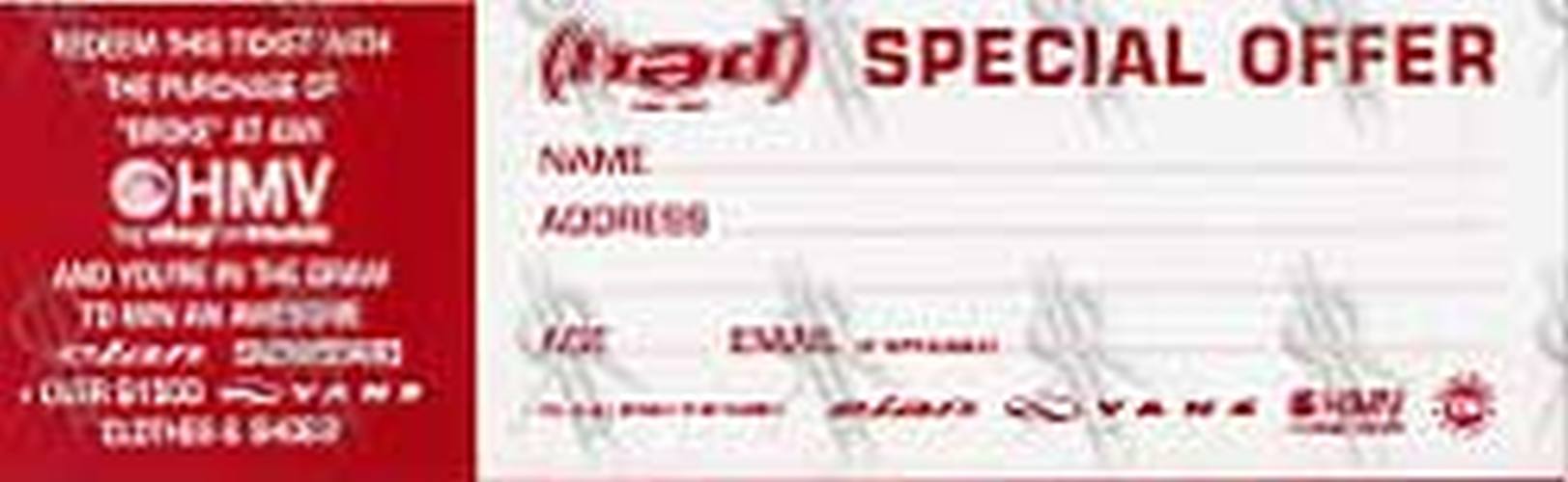 HED PE - 'Broke' Album Special Offer Ticket - 2