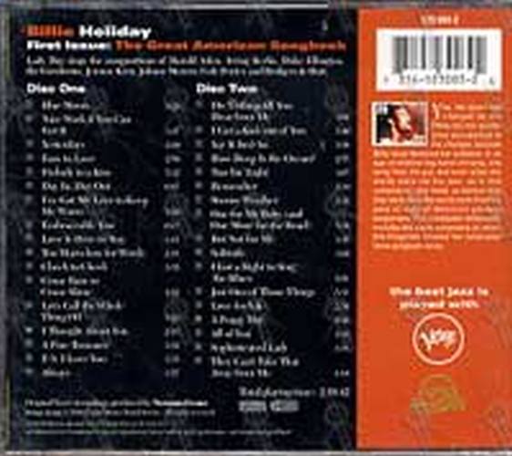 HOLIDAY-- BILLIE - First issue: The Great American Songbook - 2