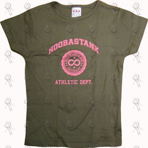 HOOBASTANK - Olive 'Athletic Dept.' Girls' T-Shirt - 1