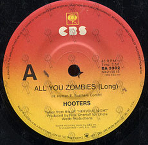 HOOTERS - All You Zombies - 2