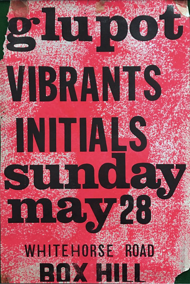 Glu Pot, Box Hill Town Hall, Melbourne, 28th May 1967 Show Poster