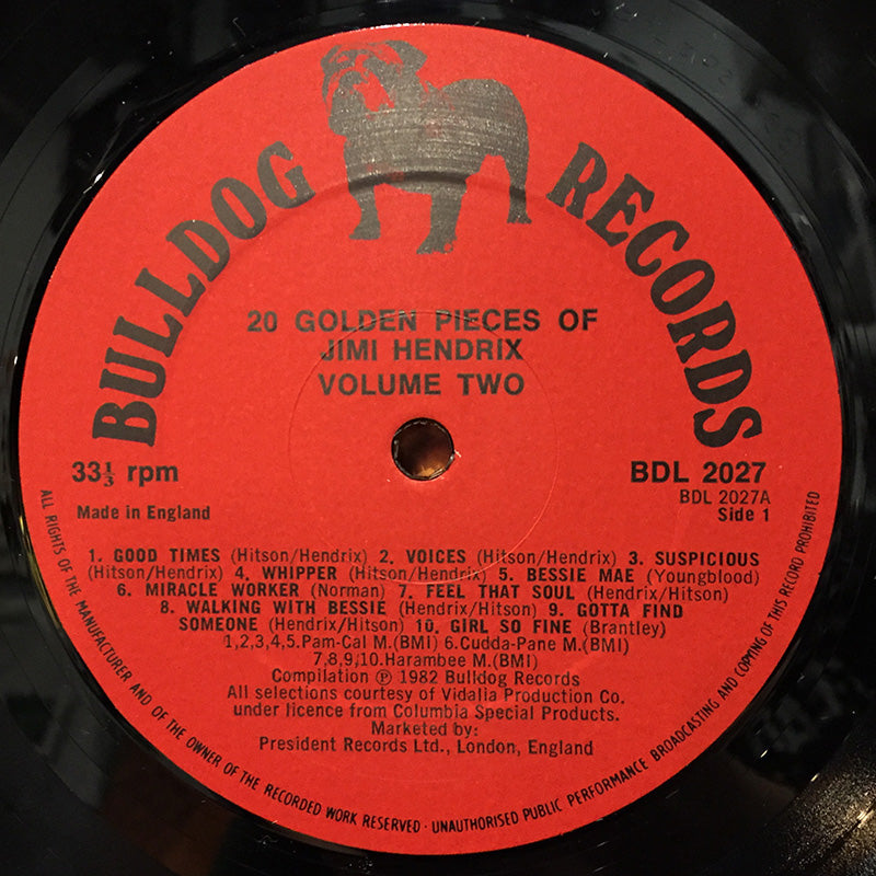 20 Golden Pieces Of Jimi Hendrix