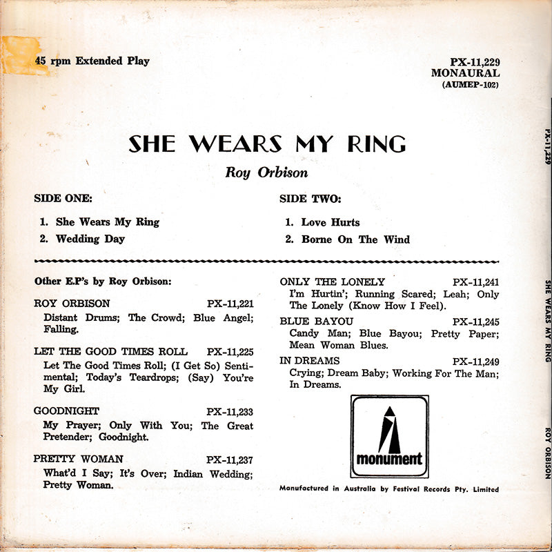 She Wears My Ring