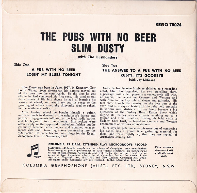 The Pubs With No Beer