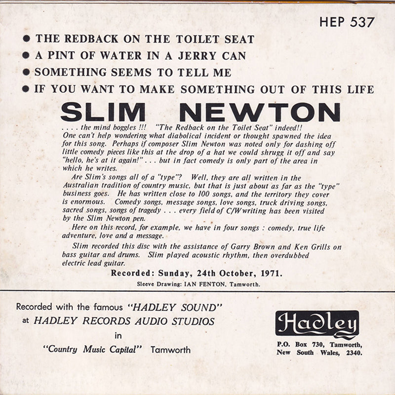 The Redback On The Toilet Seat