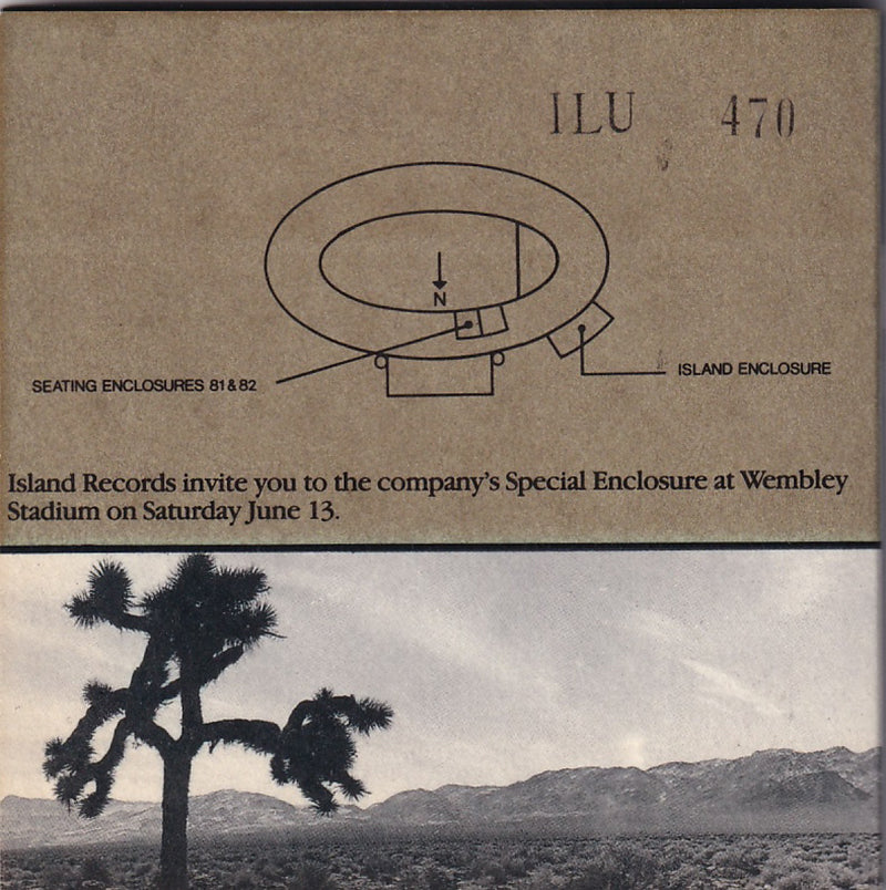 U2 Joshua Tree Tour 'Special Enclosure' Invite