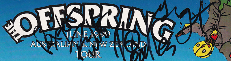 The Offspring June 1999 Australia & New Zealand Signed Promo Tour Sticker