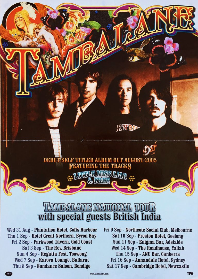2005 Australian Tour Poster