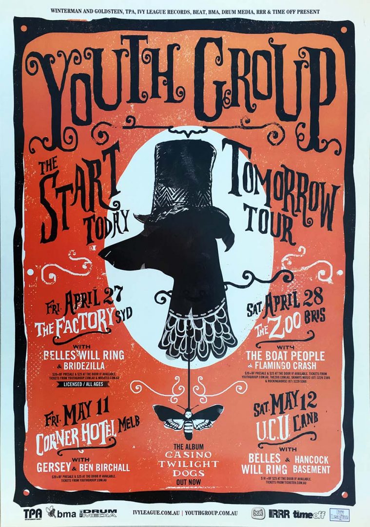 The Start Today Tomorrow 2007 Australian Tour Promo Poster