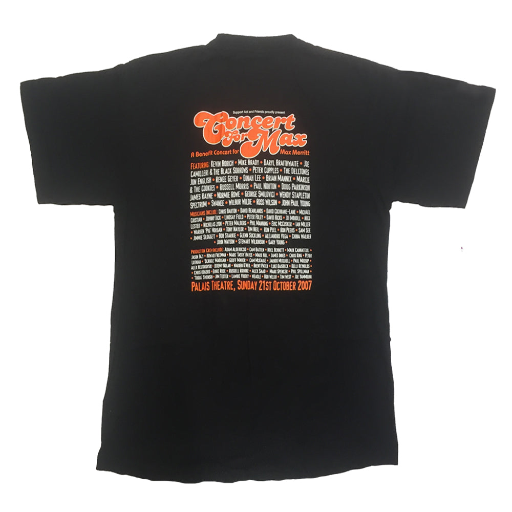 The Benefit Concert For Max Merritt Black T-Shirt