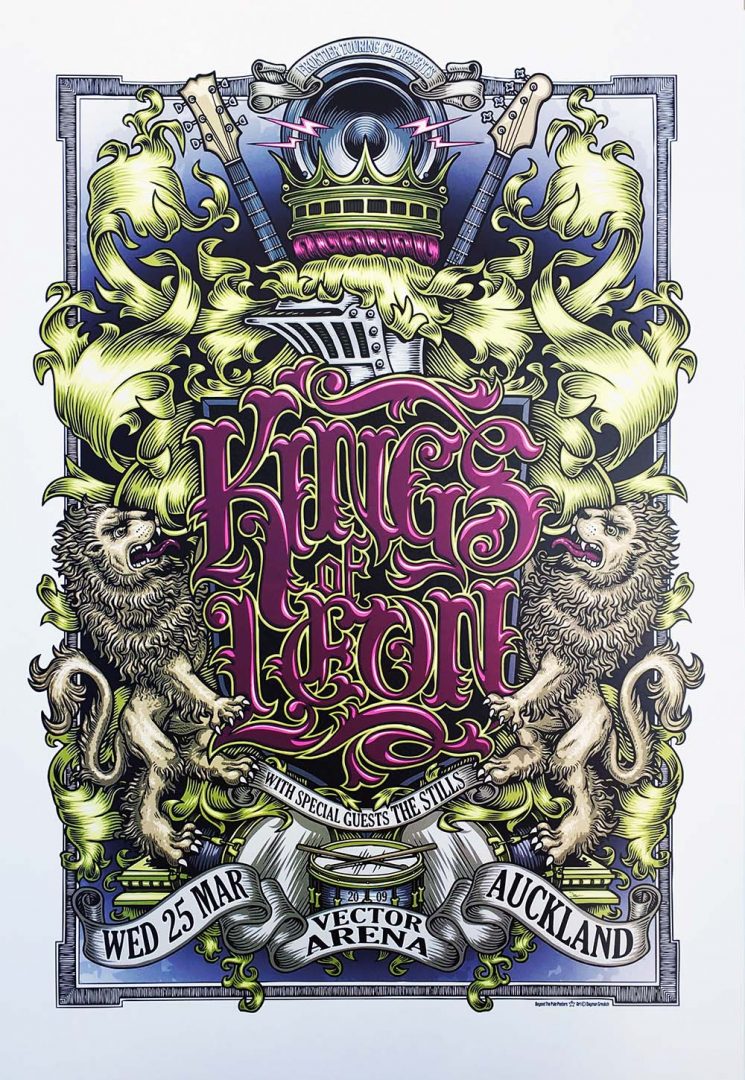 Vector Arena, Auckland, 25th March 2009 Show Poster