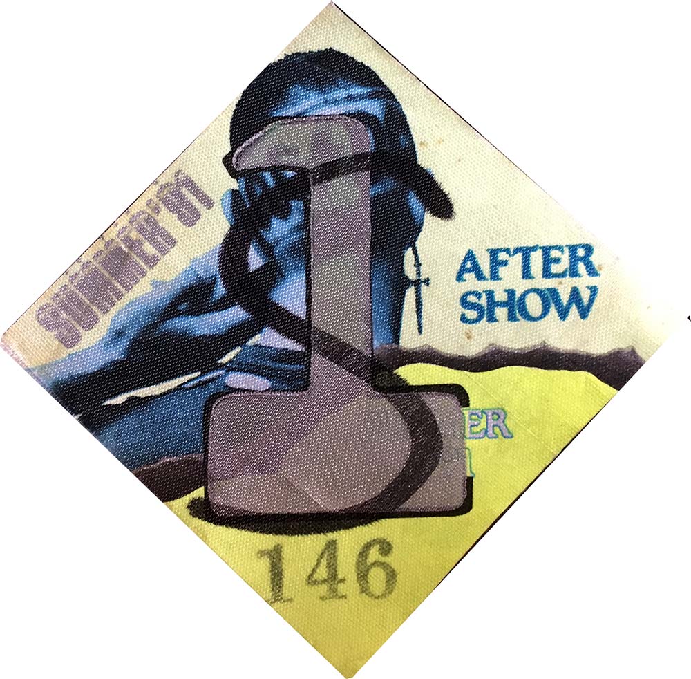 The Razors Edge Summer '91 Tour After Show Pass