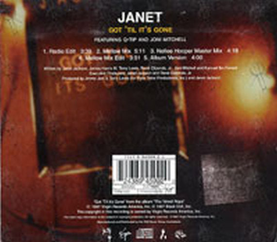 JACKSON-- JANET - Got 'Til It's Gone - 2