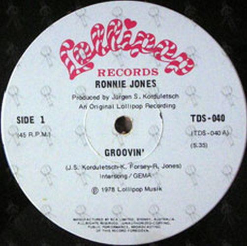 JONES-- RONNIE - Groovin' - 2