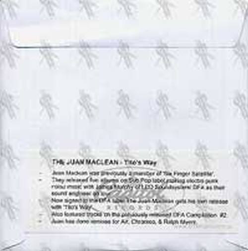 JUAN MACLEAN-- THE - Tito's Way - 2