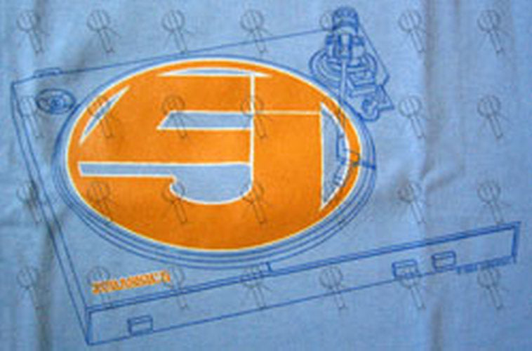 JURASSIC 5 - Light Blue 'J5 Deck' Design Girls T-Shirt - 2